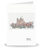 Tekening H. Nicolaas Kathedraal, Amsterdam 