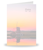 Windmolen, zonsondergang