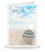 Roeiboot op het strand