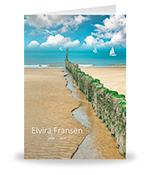 Golfbrekers op strand