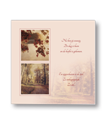 Rouwkaart herfstbos