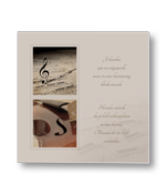 Rouwkaart muziekserie met viool