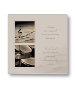 Rouwkaart muziekserie met drumstel
