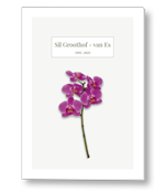 Rouwkaart orchidee