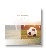 Rouwkaart met voetbal