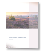 Rouwkaart met paarse heide
