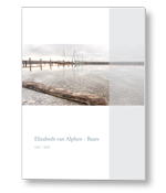 Rouwkaart met strand en golfbrekers