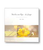 Rouwkaart met boterbloem