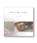 Rouwkaart met gedroogde rozen