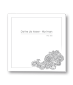 Rouwkaart met mandela bloem