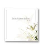 Rouwkaart met lelies