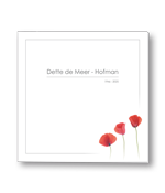 Rouwkaart met klaproos