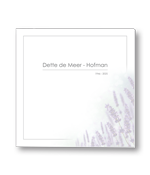 Rouwkaart met lavendel