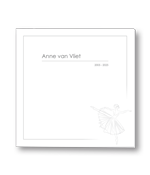 Rouwkaart met ballerina