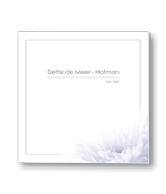 Rouwkaart met open bloem