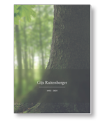 Rouwkaart met boom in het bos