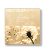 Rouwkaart met paardenbloem in de wind