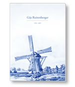 Rouwkaart met Delfts blauw en molen