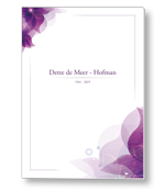 Rouwkaart met bloemen in hoeken