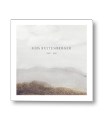 Rouwkaart met geschilderd landschap