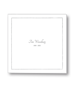 Rouwkaart met grijs krijtkader