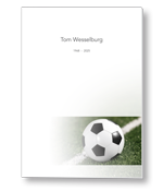 Rouwkaart met voetbal