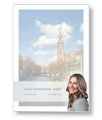 Rouwkaart met Amsterdam en portret