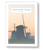 Rouwkaart met molen