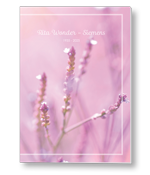Rouwkaart met lavendel