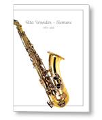 Rouwkaart met saxofoon