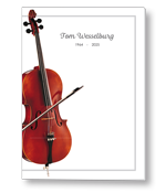 Rouwkaart met cello