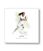 Rouwkaart met textuur sporter