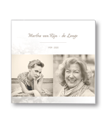 Rouwkaart met portret