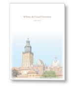 Rouwkaart met Walburgiskerk in Zutphen