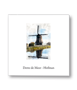 Rouwkaart met Hollandse molen