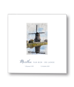 Rouwkaart met Hollandse molen