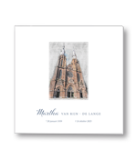 Rouwkaart met Brabantse Sint-Catharinakerk