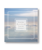 Rouwkaart met Gedicht in de wolken