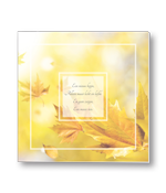 Rouwkaart met Gedicht in de herfst