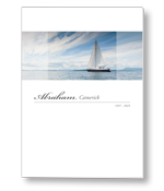 Rouwkaart met Zeilboot op een meer