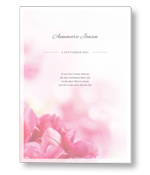Rouwkaart met bloemen