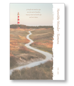 Rouwkaart met pad naar de vuurtoren