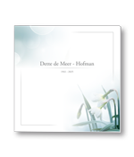 Rouwkaart met een wit sneeuwklokje