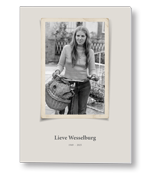 Rouwkaart met eigen foto in nostalgisch fotoframe