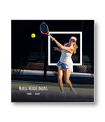 Rouwkaart met eigen foto en voorzien van wit kader