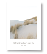 Rouwkaart met duinen