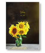 Zonnebloemen in een vaas