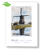 Rouwkaart met Hollandse molen