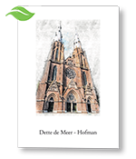 Rouwkaart met Brabantse Sint-Catharinakerk