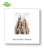 Rouwkaart met Brabantse Sint-Catharinakerk